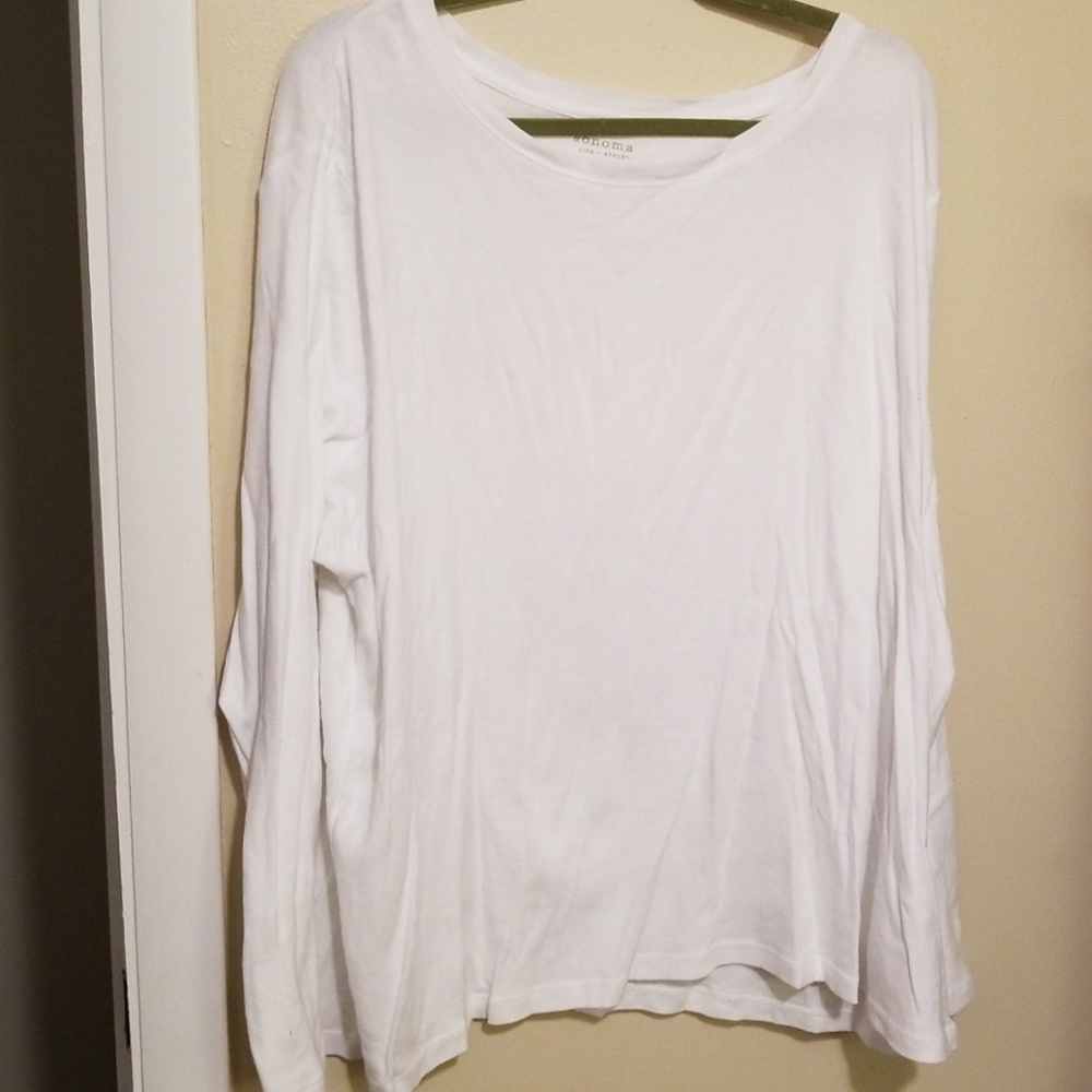 Womens plus long sleeve tee